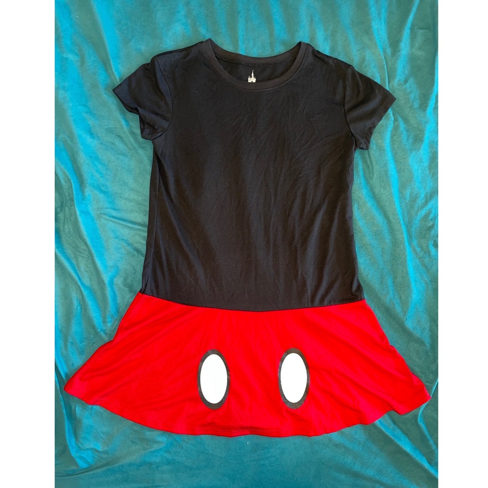 Disney Parks‎ Mickey Mouse Dress Costume Cosplay Black Red XS Extra Small